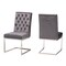 Baxton Studio Sherine Contemporary Glam and Luxe Grey Velvet Fabric and Silver Metal 2Piece Dining Chair Set 221-2PC-12907-ZORO - alternate 5